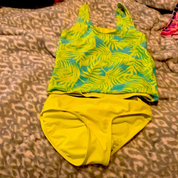 Justice Swim Cute Neon Bathing Suit Poshmark